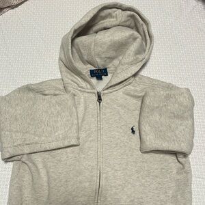 Ralph Lauren Zip Up Heather Grey Size 10-12 ( Medium )